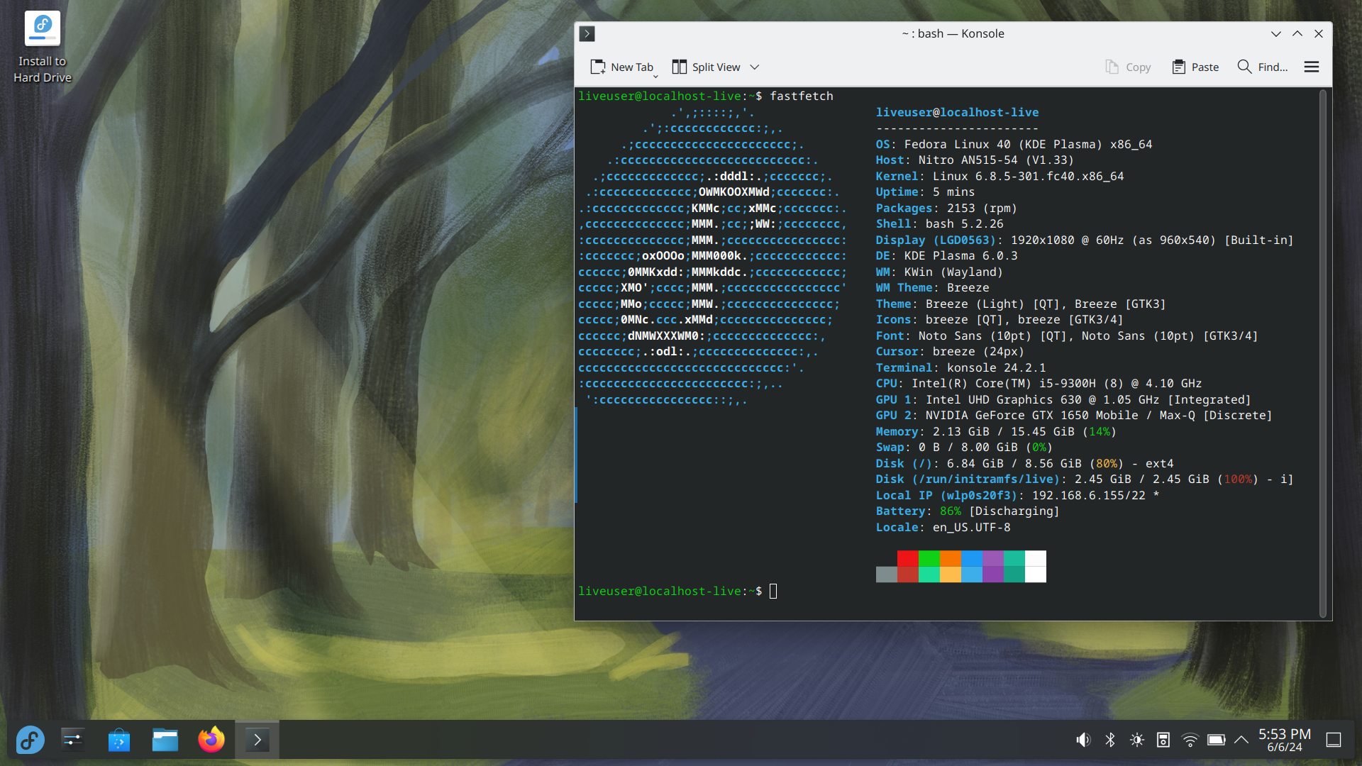 Fedora KDE